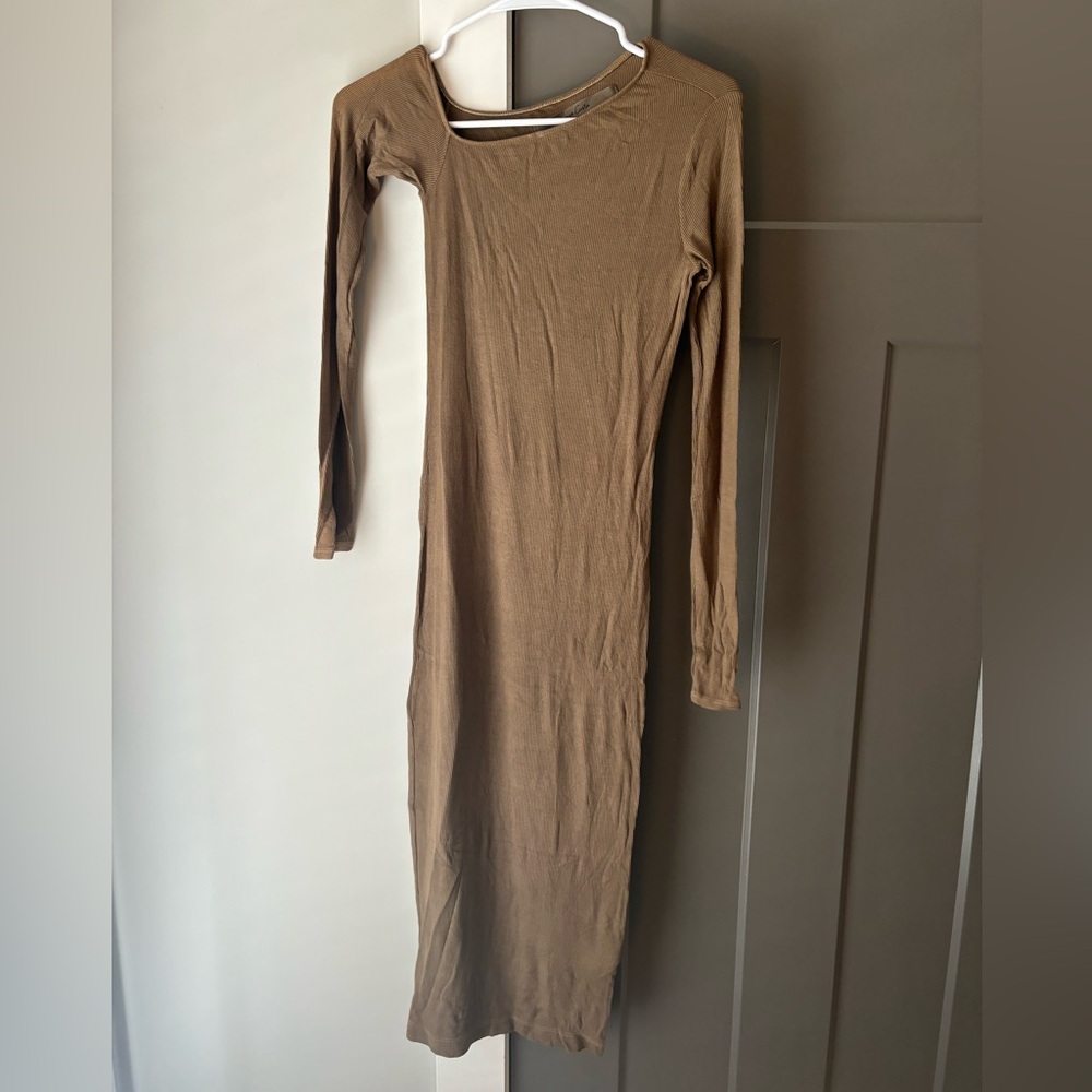 SILK RIB MAXI DRESS